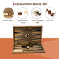 GSE Games & Sports Expert enhanced Wooden Folding Inlay Backgn Board Game Set  Classic Traditional Strategy Board Games (Star - 17 Inches)