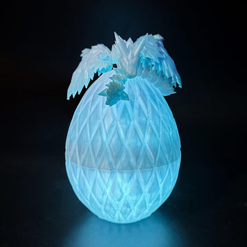 Flavery 3D Printed Flying Dragon Egg - Winged Dragon In Diamond Easter Eggs, Flexible Crystal Animal Inside, Mystery 3D Gift, De