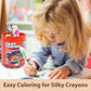 Lebze Jumbo Crayons Set - 24 Non-Toxic Twistable Crayons for Toddlers, Large Size, Assorted Colors, Perfect Gift for Kids