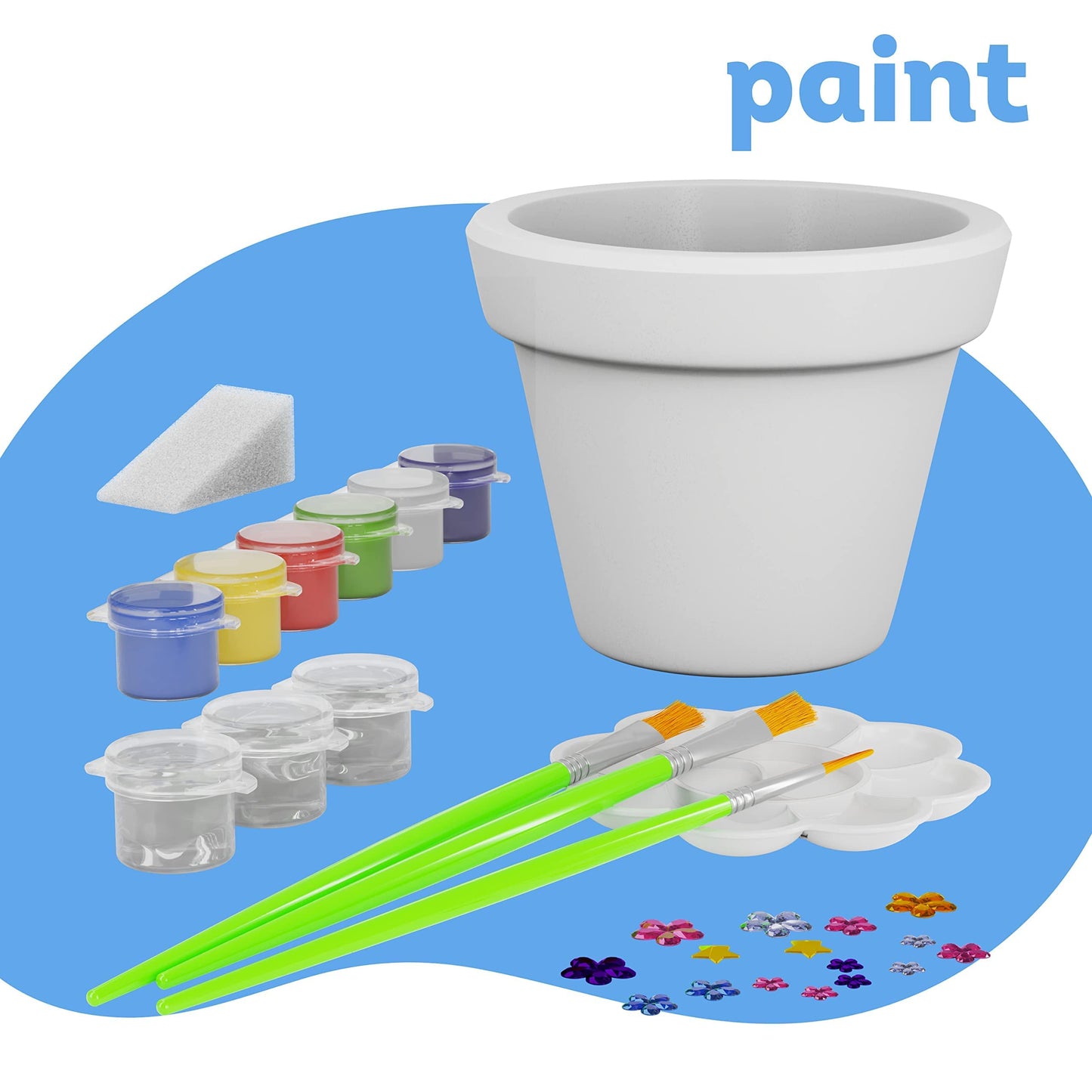 Dan&Darci Cast a Pot Kit - Multicolor DIY Art & Gardening Set for Kids Age 8-14 - Fun STEM Craft Gift for Boys & Girls