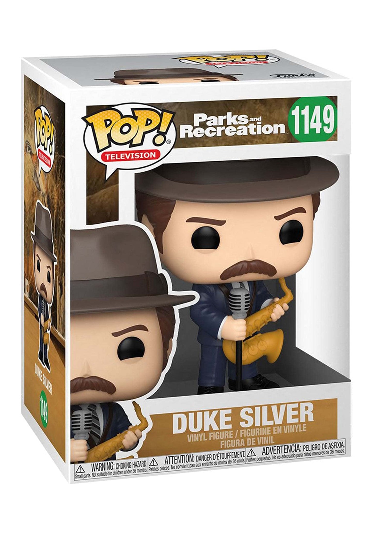 Funko Pop Pop! Tv: Parks And Rec - Duke Silver, Multicolor, 3.75 Inches, 56167