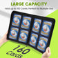 Trading Card Binder with Sleeves  enhanced 4 Pocket Ringless Card Binder 160 Side Loading Pocket PU Card Collection Binder  Collectible Card Albums Card Folder for MTG  TCG  Sports Cards  Game Cards