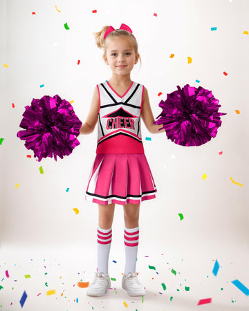 WooHand Cheerleader Costume for Girls  Cheerleading Outfit for Halloween  Birthday Gifts  School Events  Family Dress-Up Games  11-12 Years
