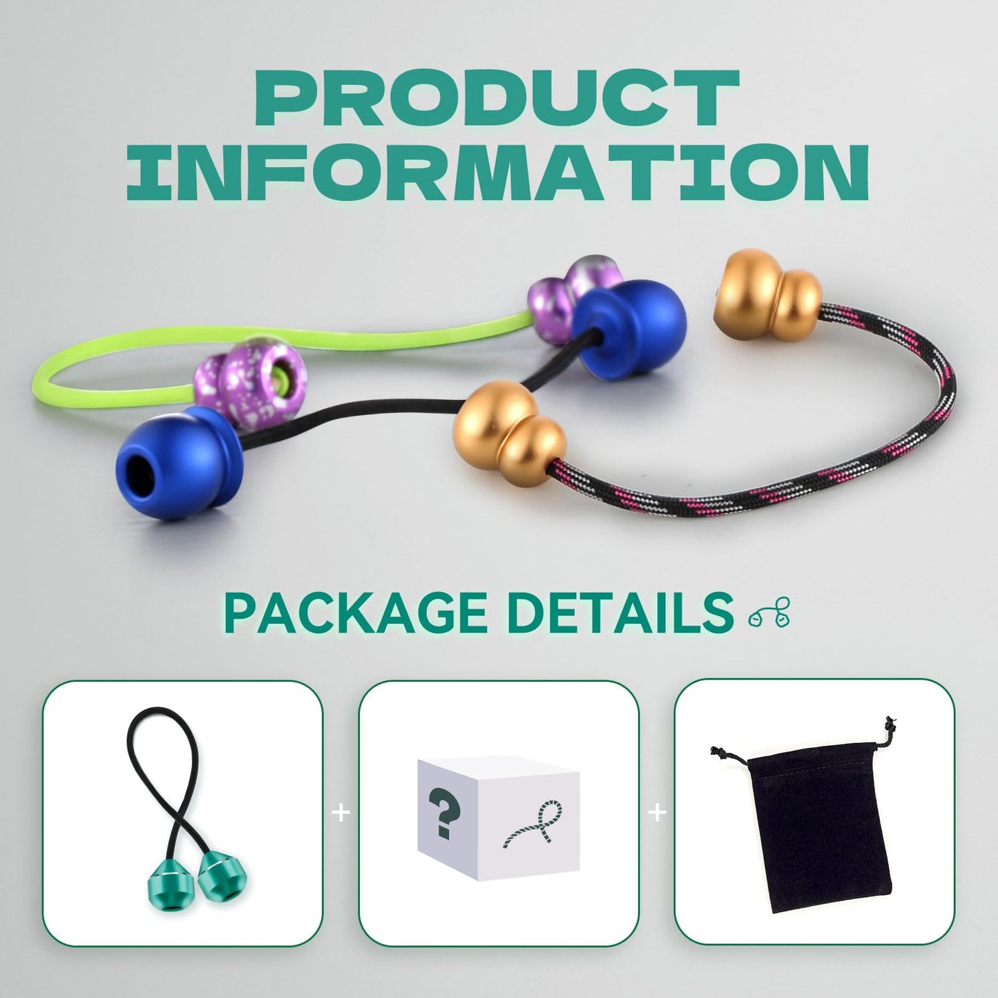L-Shizuku Begleri Fidget Beads - Worry Fidget Beads Spin & Bump - Made Of Aluminum Alloy - For Men Women Youngs Skill Players Creates A Bit Of Magic For You (Ufo)