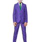 Suitmeister Boys Suit - The Joker Dc Character Slim Fit Suit - Purple