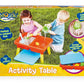 Toddler Sensory Kids Table with Lid | Sensory Bin | Kidoozie | Mega Block Compatible Lid | Indoor Outdoor Use , Red, G02521 17 x