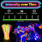HONLYNE 300 Pcs Glow Sticks Bulk Party Pack, 8 Glow in the Dark Party Supplies, Glow in the Dark Light Up Sticks with Connecto