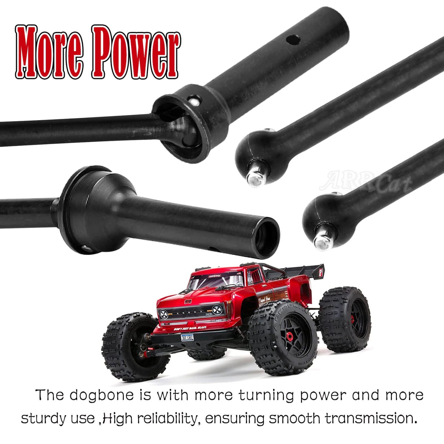 ARRCat for Arrma 1/5 KRATON 8S BLX,Outcast 8S BLX Upgrade Parts,2PCS Front/Rear Drive Shaft CVD Upgrades Parts Hop-up for 1/5 Ar