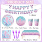 122Pcs Mermaid Birthday Party Supplies Mermaid Party Decorations Set Includes Plates, Napkins, Forks, Cups, Tablecloth, Banner F