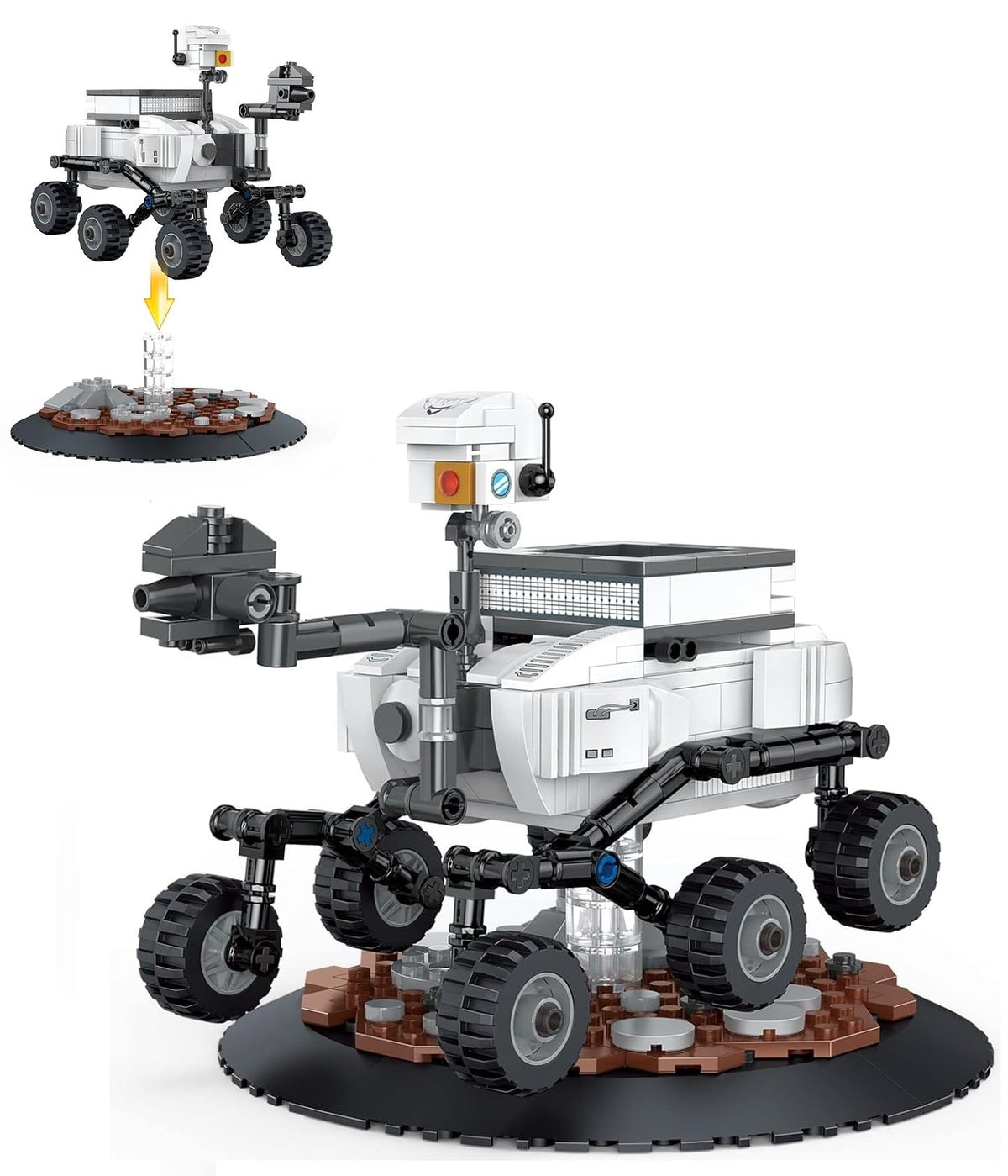 Bestie Toys SpaceMars Rover Building Blocks Kit For Kids  Creative Construction Set With 329 Pieces Educational Stem Toy, Buil