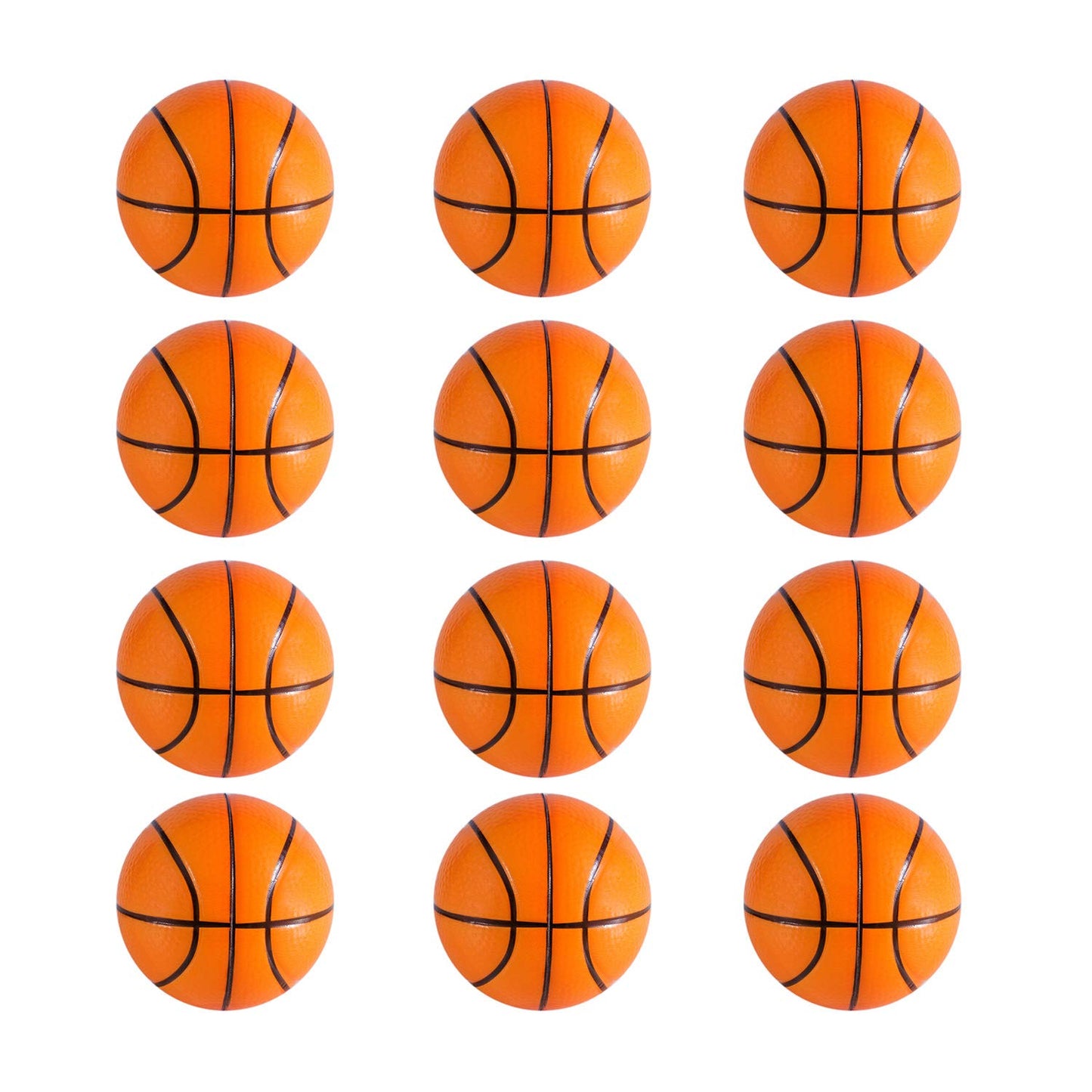 Super Z Outlet Mini Foam Sports Balls 12 Pack for Kids Adults Mini Baseball Football Basketball Soccer Stress Bulk Toy Game Part