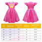 Shelovesit Girls Superhero Cosplay Costume Kitties Dress Movie Character Cat Dress Up Outfits - 130Cm/5T-6T - Rose