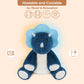 Suzzipals Microwavable Triceratops Dinosaur Stuffed Animals, Heated Stuffed Animal Heating Pads For Cramps & Pain, Navy Blue Din