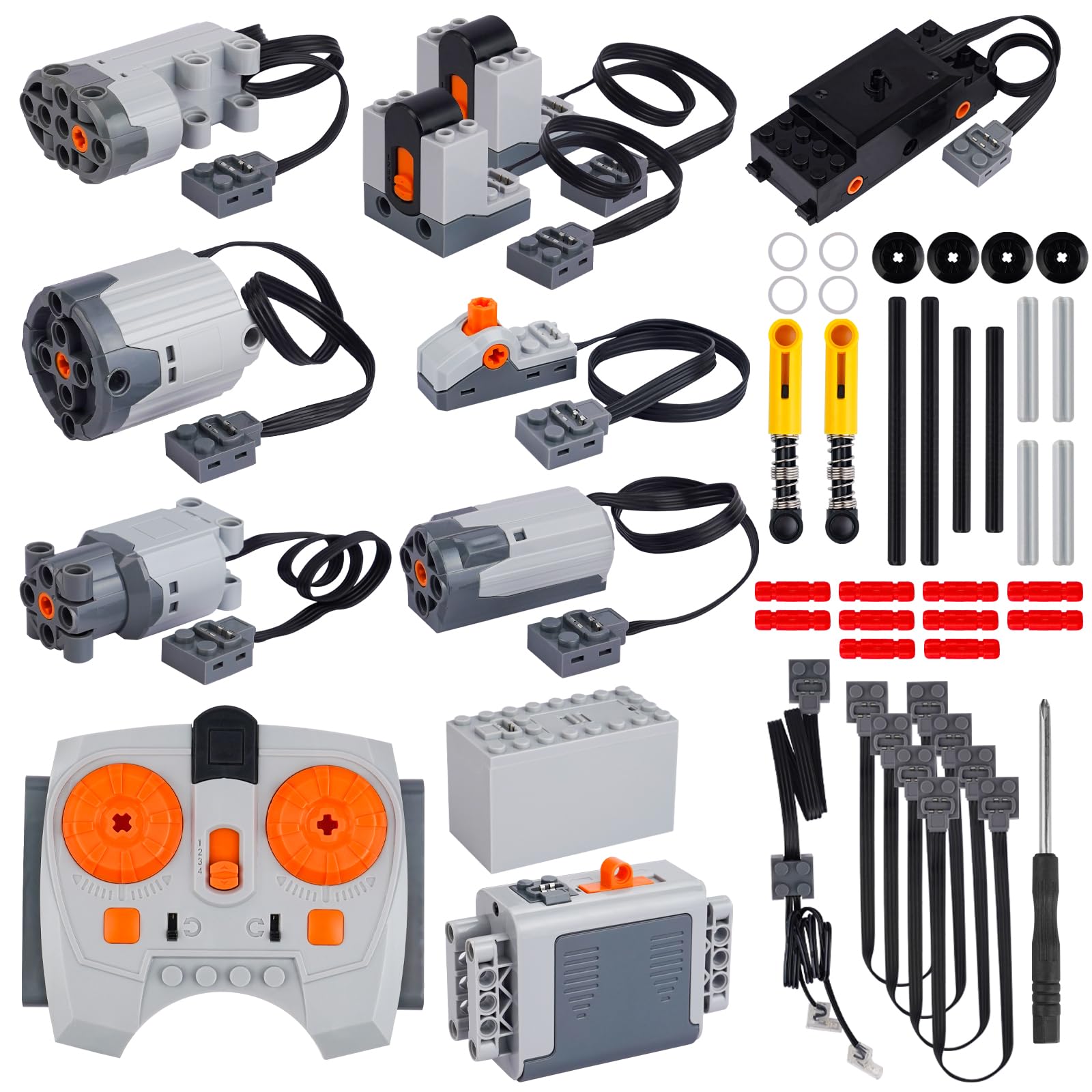 40Pcs Power Function Motor Set For Lego Technic - Unleash Your Creativity With M, L, Xl, And Servo Motors, Train Motor, Remote C