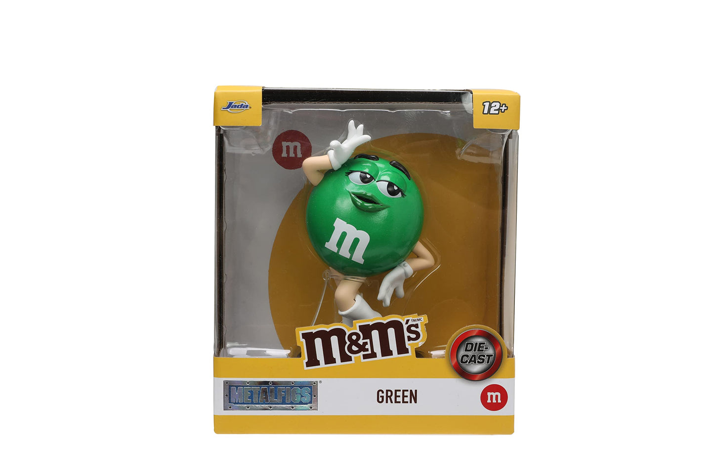 Jada Toys M&M's 4" Green Die-cast Figure, Model 33238, Metal Collectible