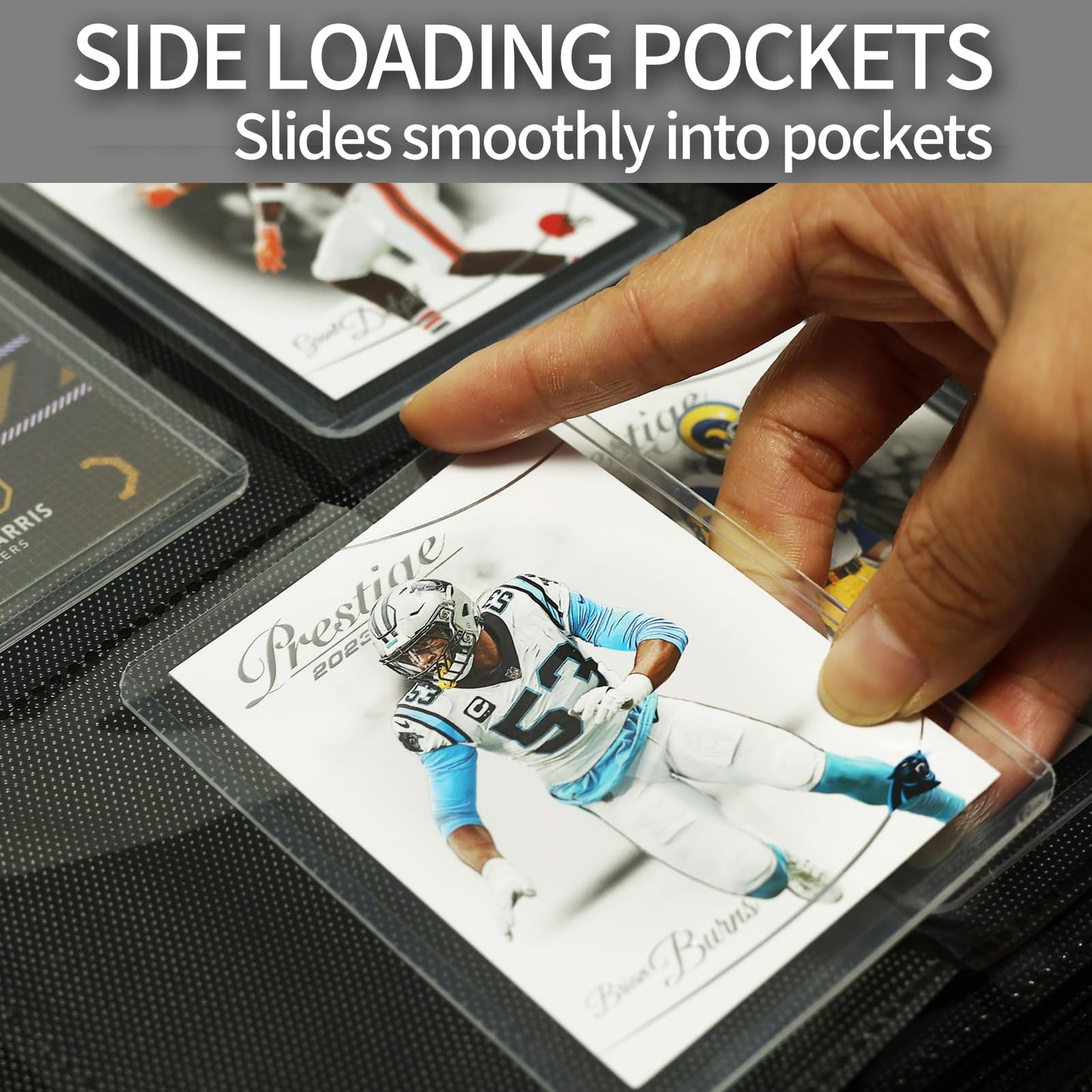 Toploaders Binder Portable 4 Pockets Trading Card Holder Albums for Sports  Trading  and Gaming Cards Blue