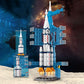 Vilbocr Building Blocks Rocket Toys - 130 Pcs Rocket Launcher For Kids 4+