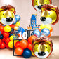 Giant 4D Safari Jungle Animal Lion Head Balloons Woodland Forest Lion Balloons Baby Shower Party Supplies Birthday Decorations,