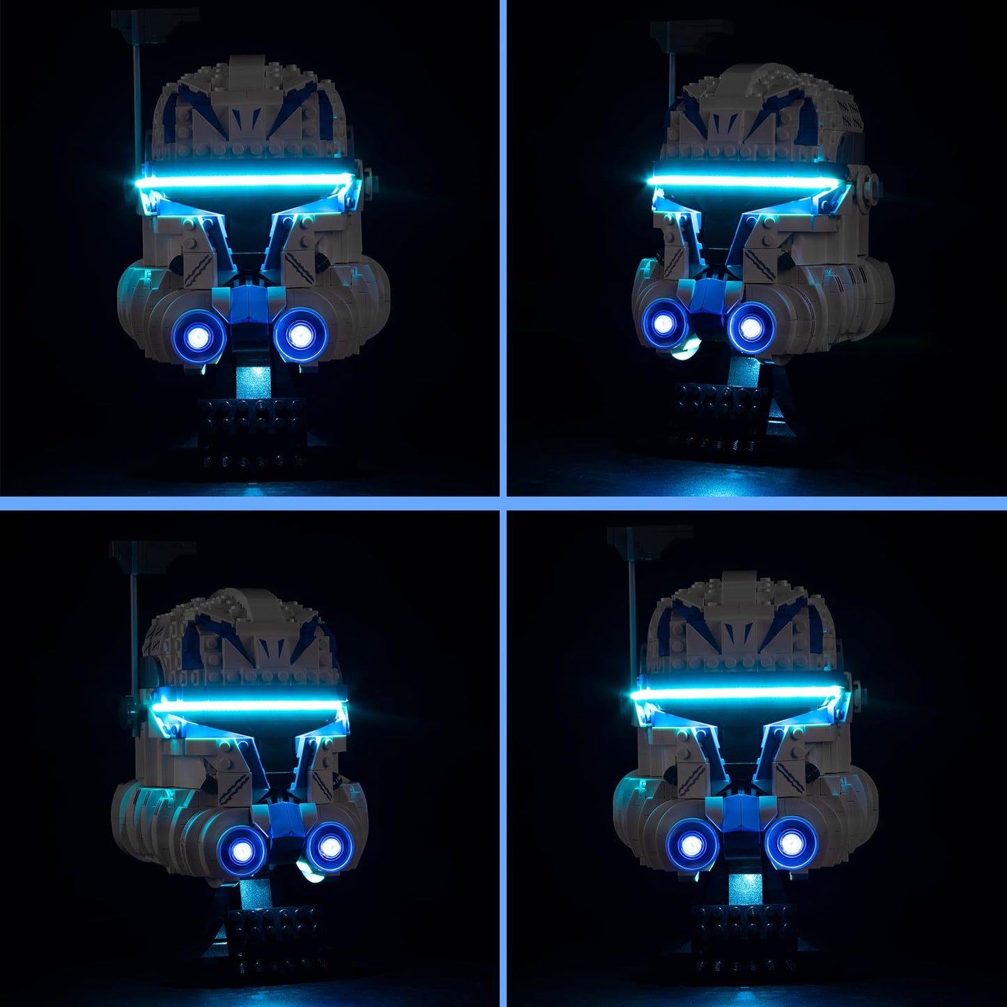 Vonado Led Light Kit Compatible With Lego Captain Rex Helmet Set 75349, Diy Lighting Compatible With Lego Helmet 75349 (No Model), Creative Lights Compatible With Lego Helmet 2023 Series