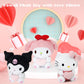 Coaqac Kawaii Plush Toy With Love Piloow, Soft Cartoon Plush, Theme Party Favor, Birthday Gift For Girls Boys (Pink A)