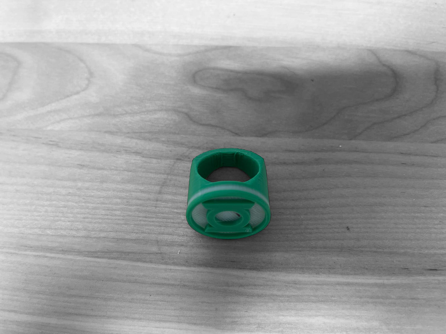 3D Printed Green Lantern Power Ring | Greeb Willpower Ring | Green Lantern Corp Ring | Glow In The Dark (18Mm)