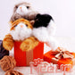 Niceup 3pcs Kitten Stuffed Animal, 7in Small Plush Kitty Cat with Sensory Beans, Pet Adoption Party Favors Black Orange Grey Cat