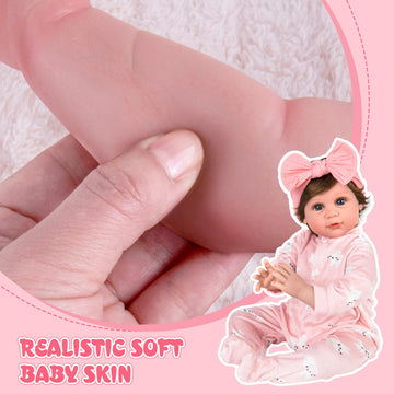 Aori Lifelike Reborn Baby Doll - 22 Inch Realistic Newborn Girl Doll- Great Gift For Grandama And Kids 3+