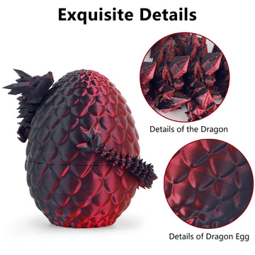 Sumland 3D Printed Dragon Eggs With Dragon Inside