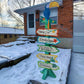 Fun Express Tropical Directional Sign - Party Decor - Vbs Vacation Bible School Supplies/Decor - 1 Piece