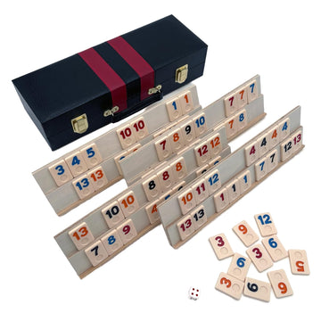 Deluxe Rummy With Wooden Racks In Attache Case