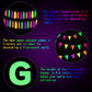 Outus Neon Party Supplies Includes Lets Glow Banner 20 Pieces Neon Paper Tassels and Neon Triangle Flag Glow in The Dark Party
