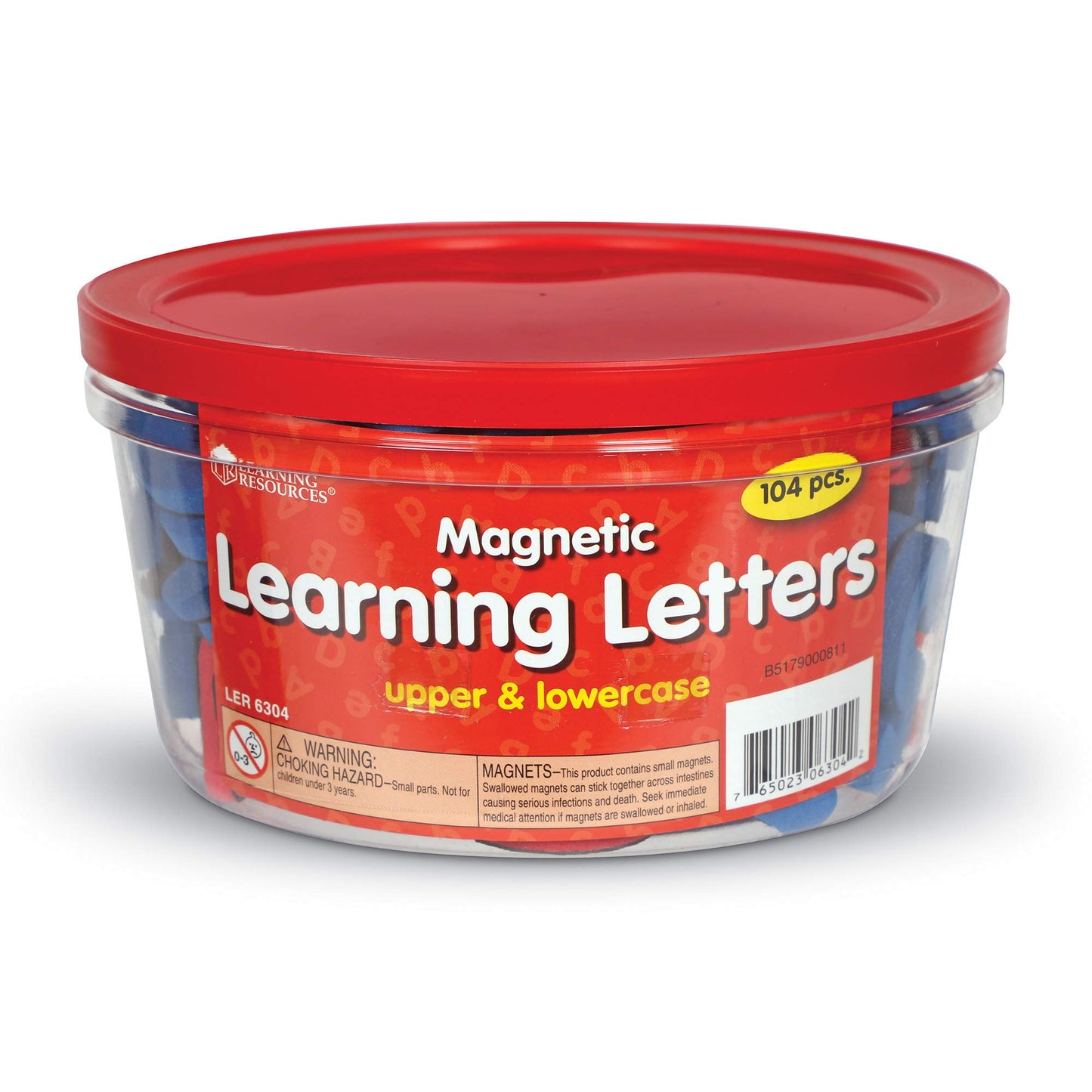 Learning Resources Magnetic Soft Learning Letters,Alphabet,Letters & Words,Back To School Supplies,Teacher Supplies For Classroo