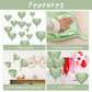 Sage Green Heart Balloon, 10Pcs Green Foil Heart Balloons, 18Inch Olive Green Heart Shape Balloons For Helium Birthday Party Dec