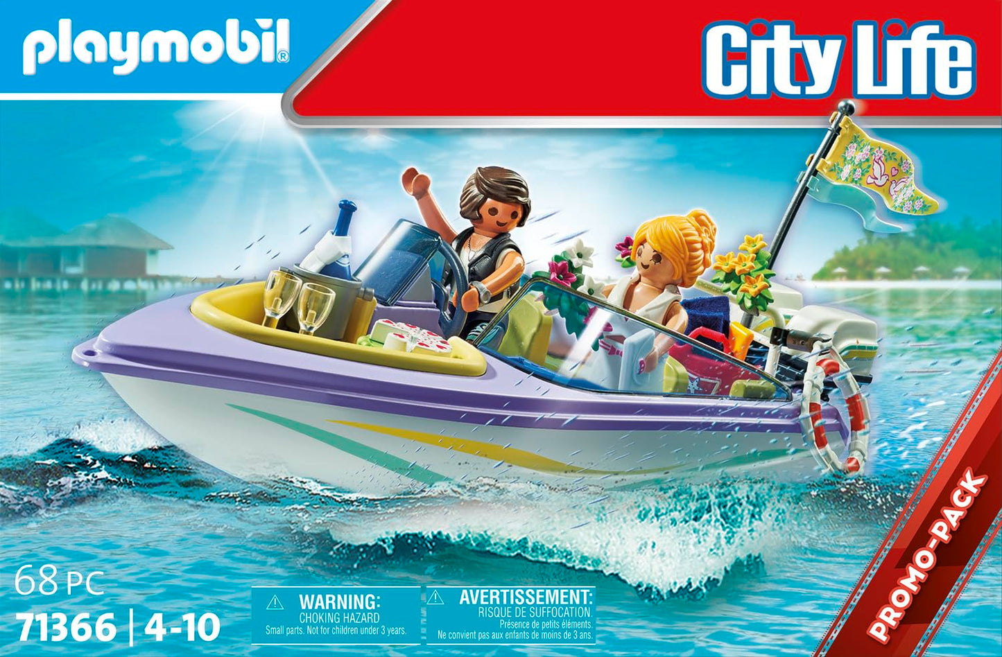 Playmobil Honeymoon Speedboat Trip Model 71366 - Multicoloured Plastic Toy