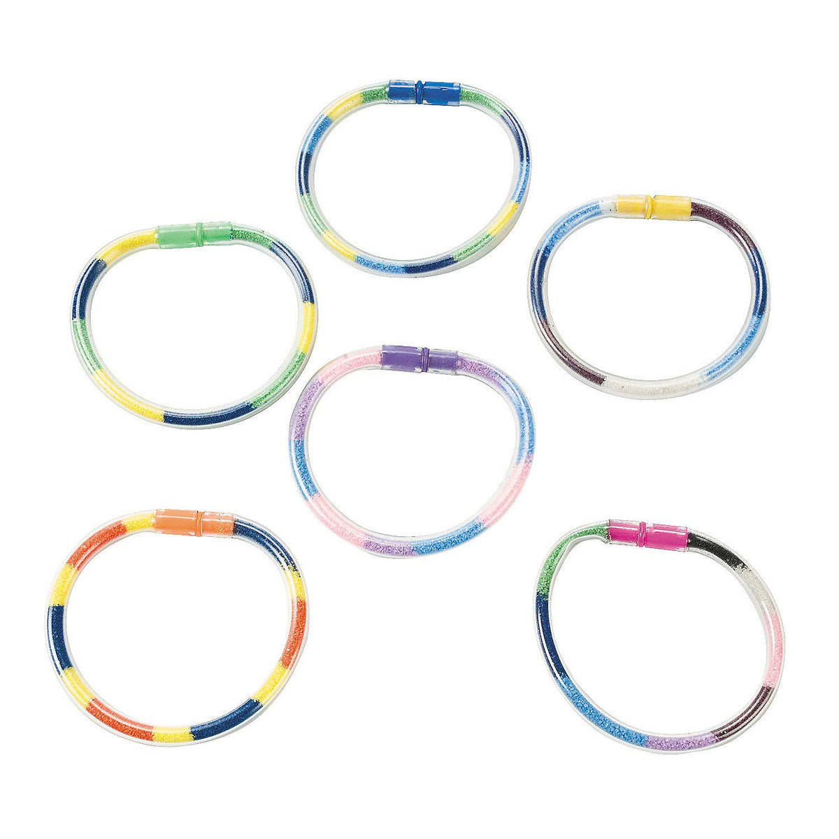 Fun Express Sand Art Bracelets for Kids  Bulk kit Makes 24, Includes Funnel  Sand Art Crafts and Party Favors