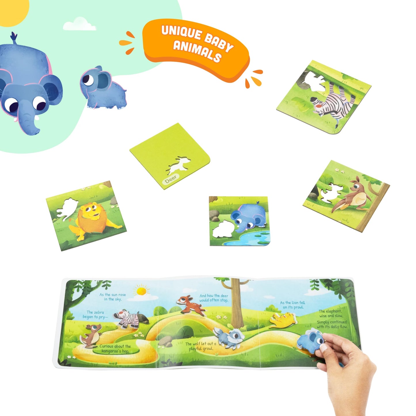 Lovedabble Mommy And Me On A Jungle Journey: Enjoy Two Enchanting Puzzles, Frame The Friendly Fairy Cardboard Learning Puzzles F