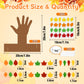 32 Pcs Fall Thankful Tree Craft Kits Make Your Own Handprint Paper Trees DIY Thanksgiving Trees Decorations Thankful Tree Craft