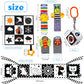 7 Pcs Black And White High Contrast Baby Toys For Newborn, Montessori Toys For Babies 0-6 Months Tummy Time Toys, Sensory Toys N