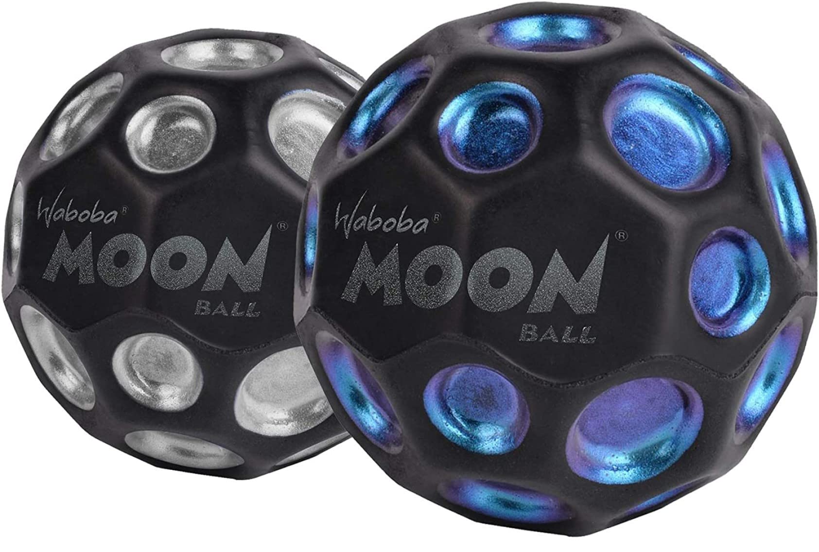 Funstuff Waboba Moon 2 Pack Bundle | Waboba Bounce Balls Dark Side Of The Moon | Bouncing Balls