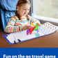 Coogam Magnetic Travel Tangram Puzzle With 3D Building Blocks, Road Trip Pattern Shape Handwriting Jigsaw Books With 360 Brain Teasers, Montessori Educational Toy Gift For Kids Adults