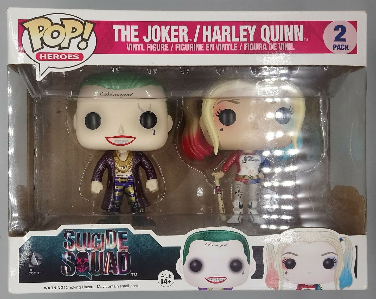 Funko Pop! Suicide Squad 2pk Vinyl Figures - FYE Exclusive Joker & Harley Quinn - Multicolor