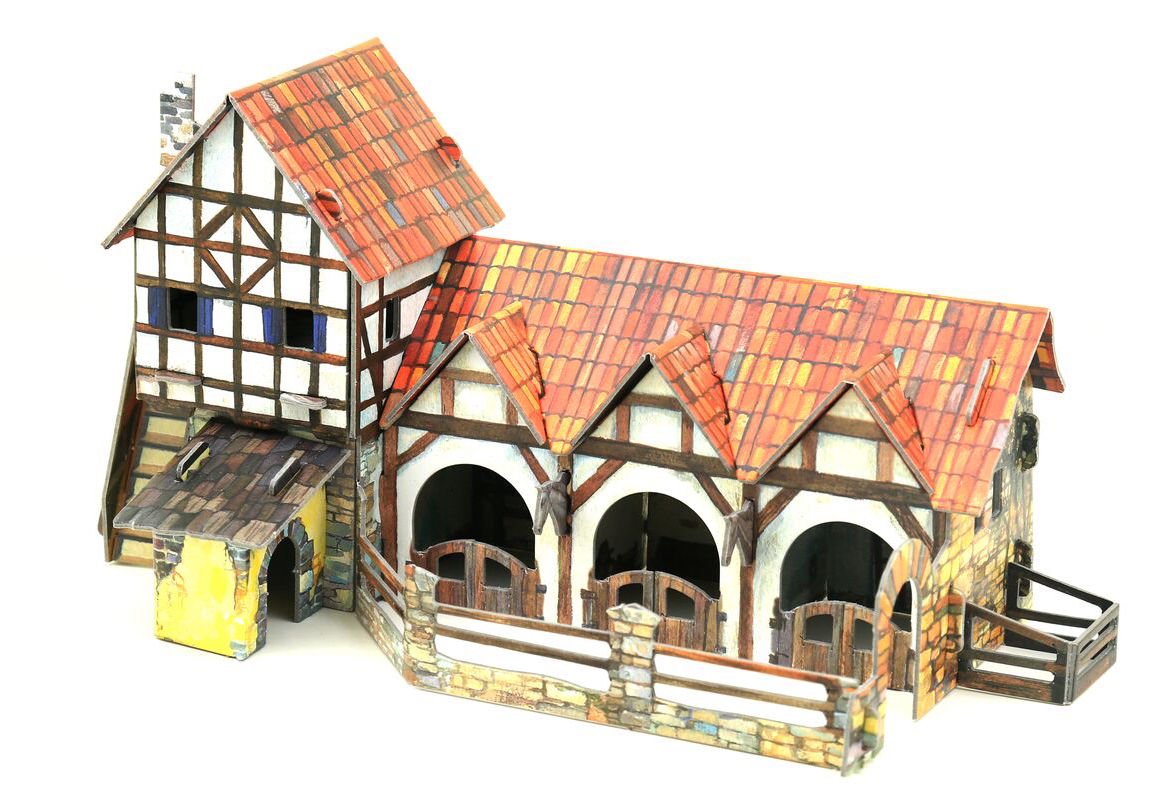 Clever Paper Stable With Figures