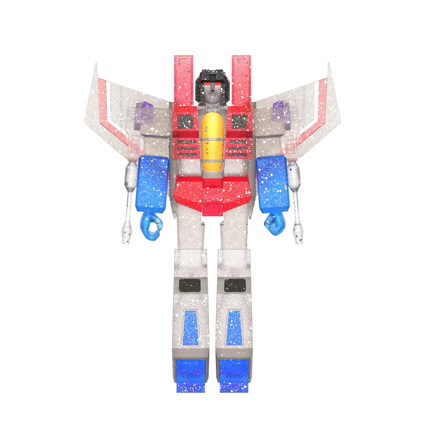 Super7 Transformers Ghost Of Starscream (Translucent Glitter) - 3.75' Transformers Action Figure Classic Cartoon Collectibles And Retro Toys