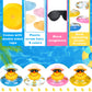 Marsui 24 Pcs Summer Beach Rubber Ducks Bulk Mini Rubber Ducky Bathtub Toy Cute Squeaky Shower Ducks for Baby Shower Swimming Pool Toys