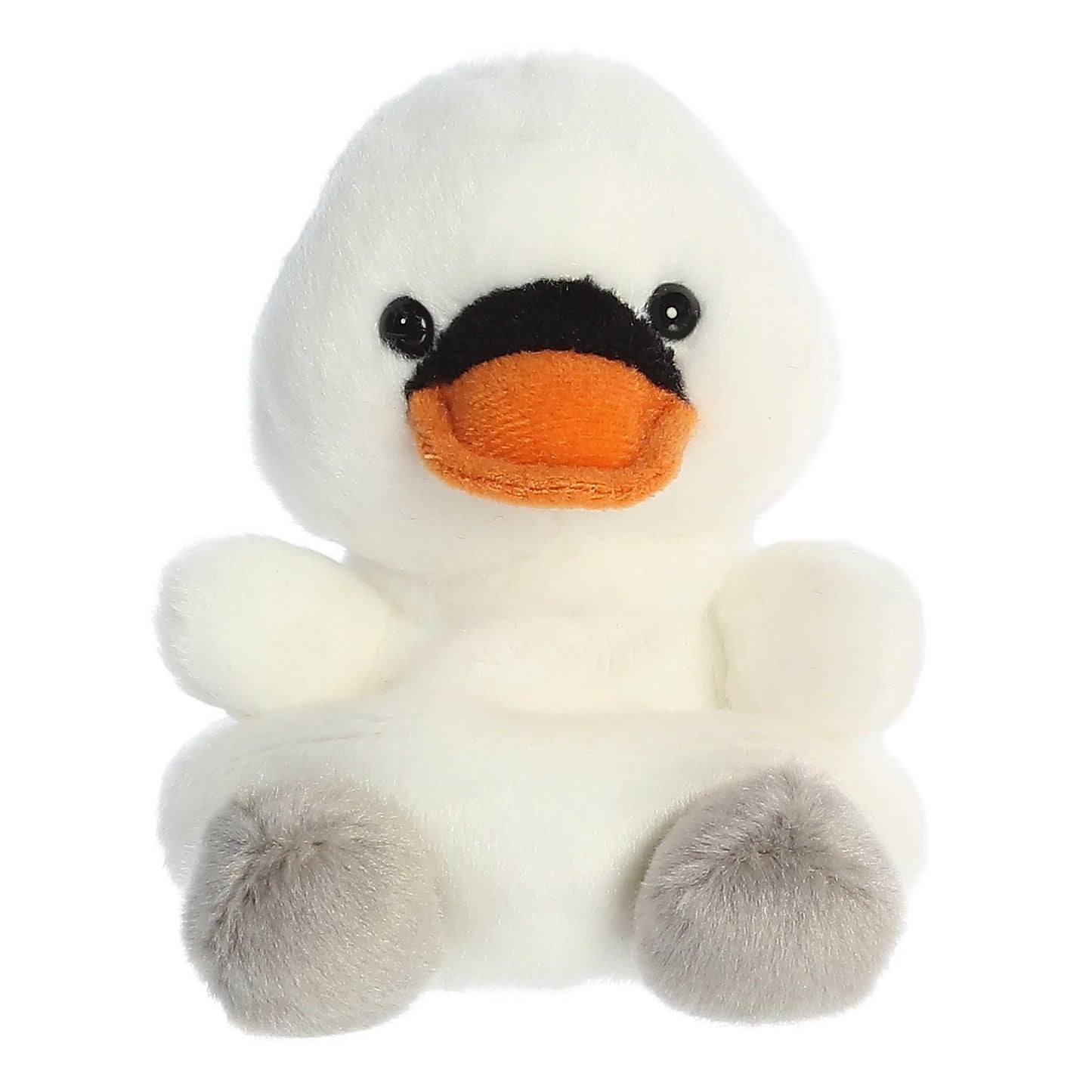 Aurora Adorable Palm Pals Alina Swan Stuffed Animal - 5" White Polyester Collectible Toy