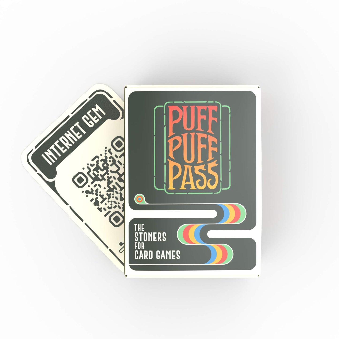 Puff Puff Pass Card Game - 109 Hilarious Trivia & Conversation Starters - Green Paper Edition