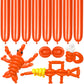 Lxzfcrg 260 Balloons Orange Long Balloons For Balloon Animals, Thickening Long Skinny Latex Twisting Balloon For Balloon Garland