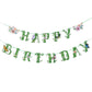 Sunbeauty Spring Happy Birthday Banner Green Spring Butterfly Flowers Banner Summer Spring Butterfly Birthday Party Decorations