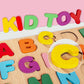 Wooden Puzzles For Toddlers 1 2 3 4 5 Year Old, Alphabet Puzzle Number Puzzle Shape Abc Puzzle, 3 In 1 Preschool Educational Learning Toys With Puzzle Board For Girls Boys Set Of 3