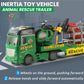 CSDCSD Tow Truck with Excavator and Dump Truck Toy for Boys 3+ Years Old, Heavy Trucks with Lights and Sounds (Rescue Trucks)